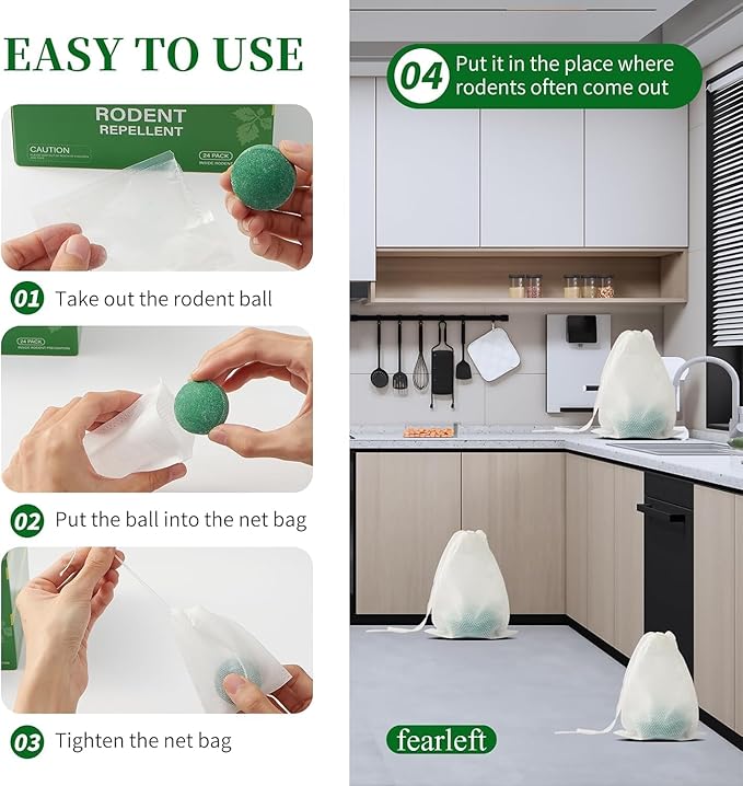 🧿🐭 Rat & Insect Repellent Balls – Keep Rats & Bugs Away 🪳❌