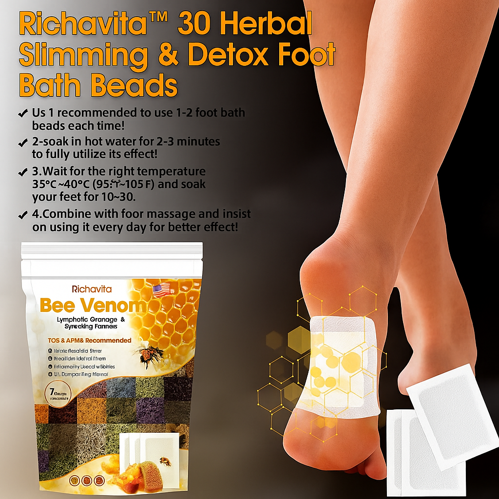 Richavita Bee Venom  Foot👣 Patches (20 Patches) !!!