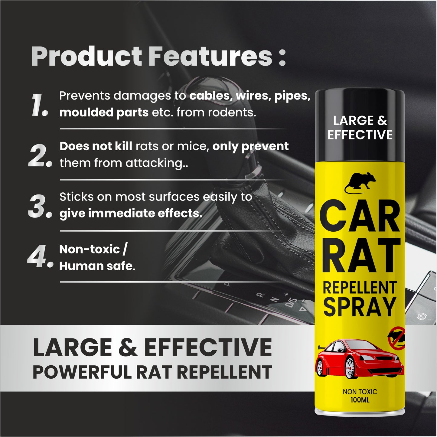 Rat Repellent Spray – Safe, Effective and Eco-friendly.