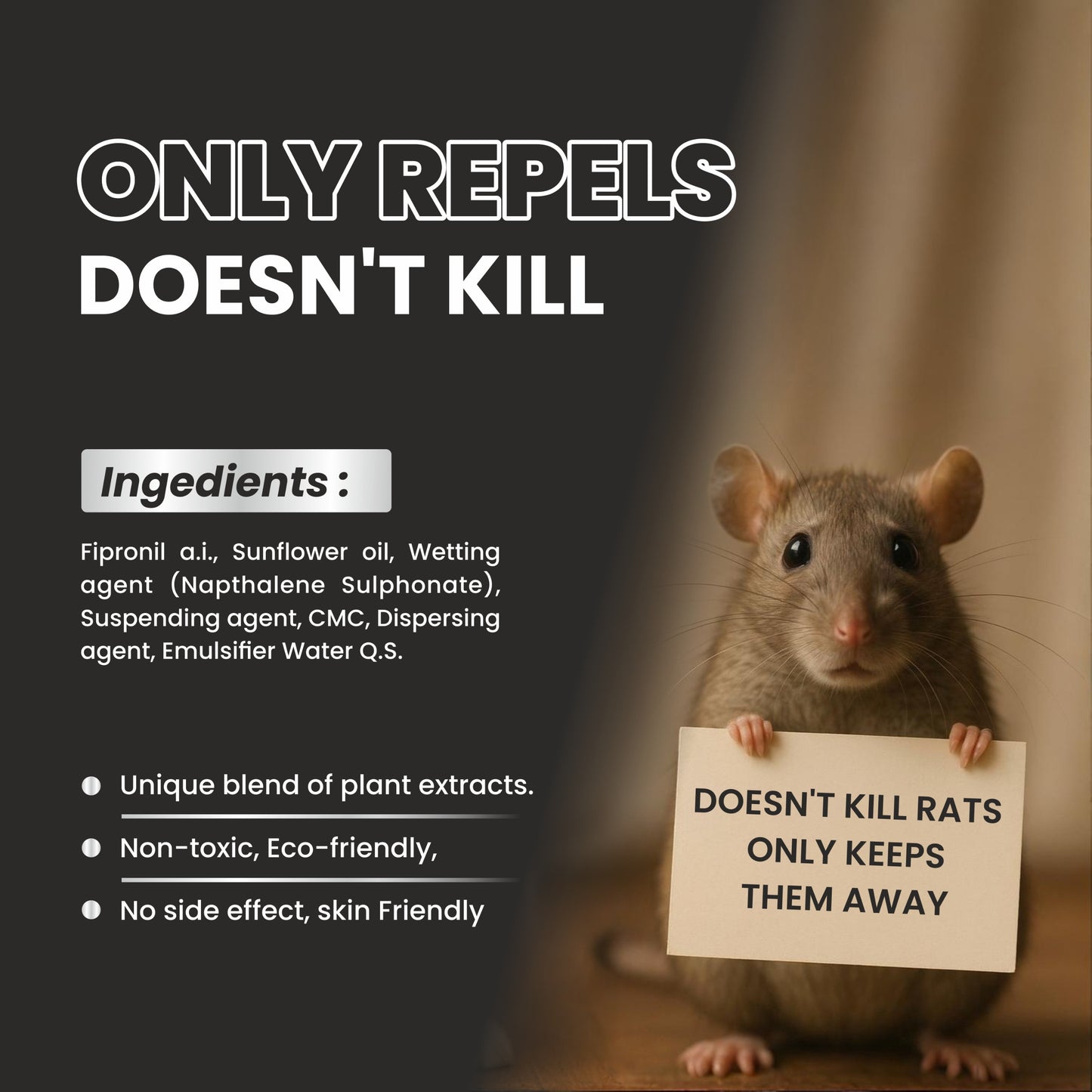 Rat Repellent Spray – Safe, Effective and Eco-friendly.