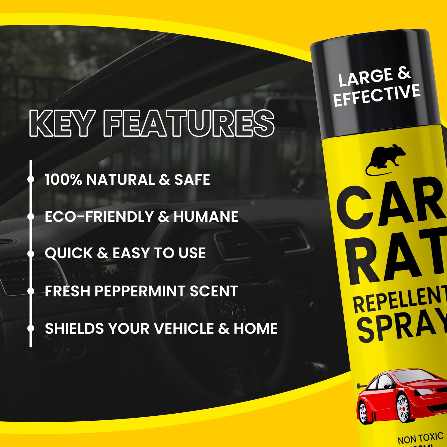 Rat Repellent Spray – Safe, Effective and Eco-friendly.